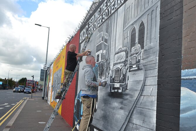 Belfast Black Cab Taxi Private Tour 2hr with Original Guides - Bobby Sands Mural: A Site That Explains Modern PIRA Roots