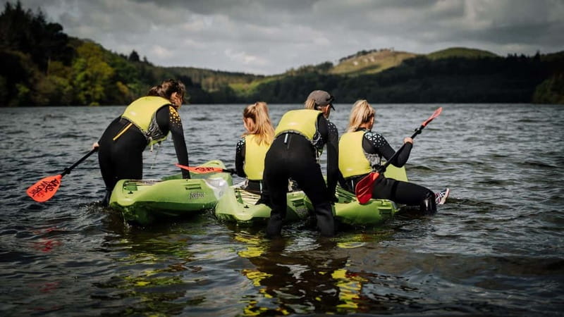 Belfast: Paddle & Play Kayak Experience - First Stop at Life Adventure Centre: getting on the water fast