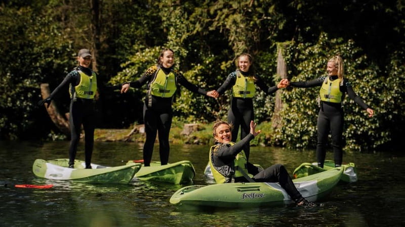 Belfast: Paddle & Play Kayak Experience - Tandem on Castlewellan Lake: family-friendly paddling without the chaos