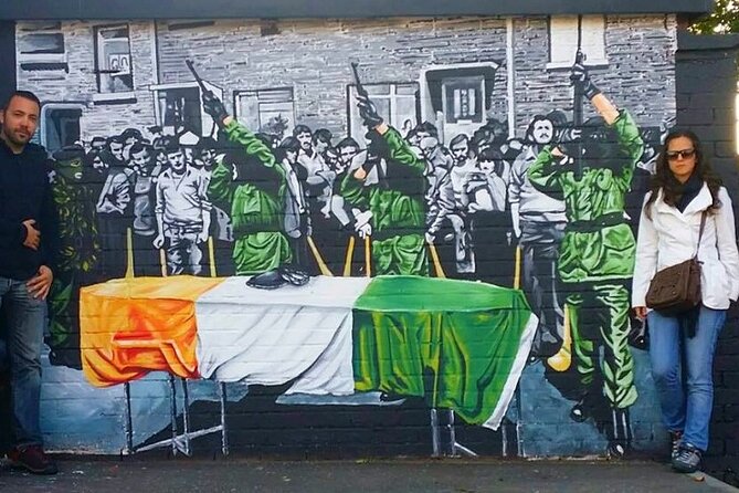 Express Terror and Peace 90 min Private Belfast Cab /Taxi Tour - Shankill Road and Shankill Graveyard: loyalist murals, old streets, July bonfires