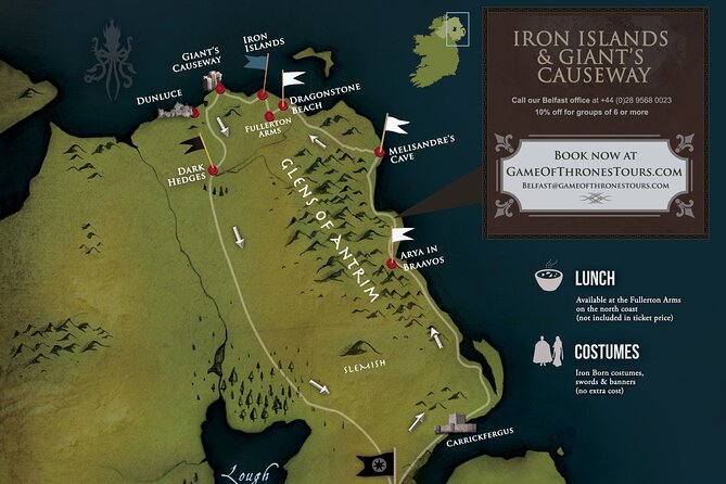 From Belfast: Game of Thrones, Iron Islands & Giant's Causeway - Carnlough Harbour: A Quick Coffee Stop With an Arya Moment