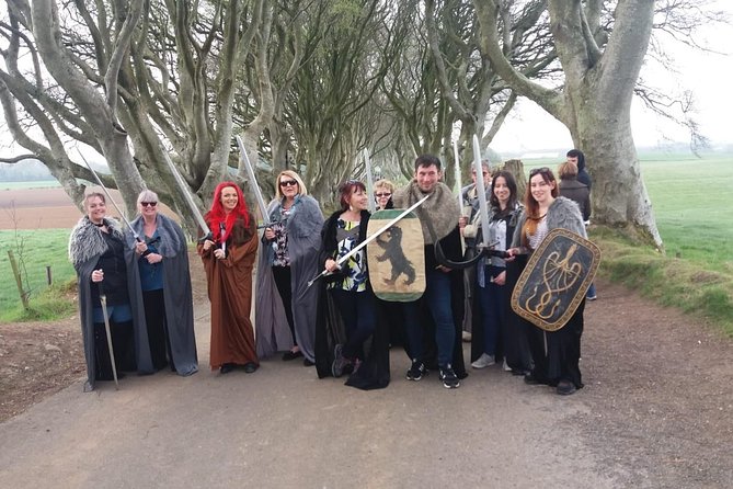 Game of Thrones Locations Tour including Westeros & Giant's Causeway - The Dark Hedges Kings Road walk and props for photos