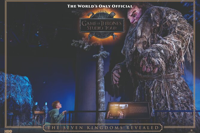 Game of Thrones Studio Tour Admission Ticket - King’s Landing crypt and the dragon skull moment