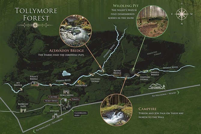 Game of Thrones - Tollymore Forest Trek - Start point and timing: 10:30am at Tollymore Forest Park